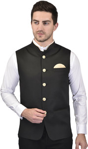 Svatantra Sleeveless Solid Men Jacket