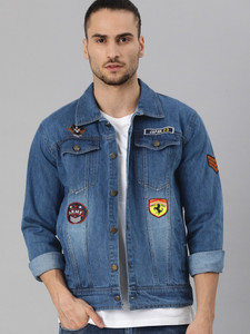 VOXATI Full Sleeve Solid Men Denim Jacket