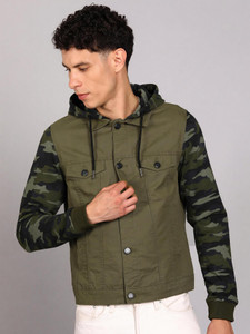 PETER ENGLAND Full Sleeve Camouflage Men Jacket