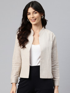 Cottinfab Full Sleeve Solid Women Jacket
