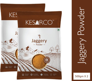KESARCO Jaggery Gur Powder 1kg, Healthy Substitute to White Sugar, Sulphate Free Jaggery Powder Jaggery