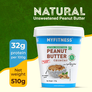 MYFITNESS All Natural Unsweetened Peanut Butter Crunchy
