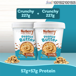 Nutberry PEANUT BUTTER CRUNCHY 227GM X 2 (COMBO PACK)