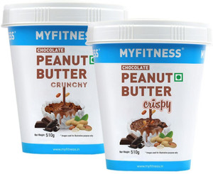 MYFITNESS PEANUT BUTTER Chocolate Crunchy & Chocolate Crispy Peanut Butter | Combo