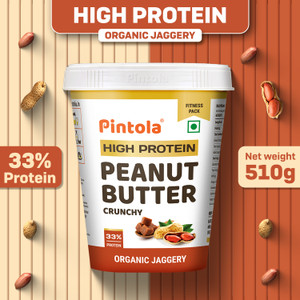 पिंटोला High Protein Peanut Butter (Organic Jaggery) (Crunchy) 510 g