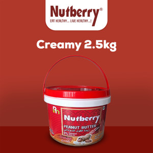 Nutberry Peanut Butter Creamy 2.5 Kgs in Bucket