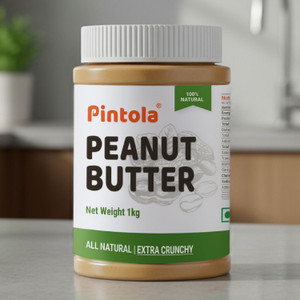 Pintola All Natural Peanut Butter (EXTRA Crunchy) (Unsweetened, Non-GMO, Gluten Free)