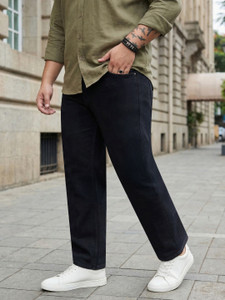 Urbano Plus Relaxed Fit Men Black Jeans