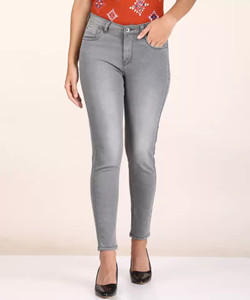 Herway Skinny Women Grey Jeans