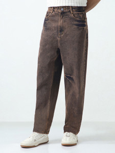 Urbano Fashion Loose Fit Men Brown Jeans