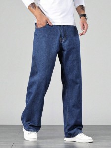 DENIM LOOK Relaxed Fit Men Blue Jeans