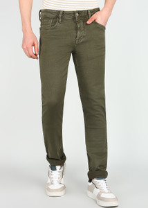 INTEGRITI Skinny Men Dark Green Jeans