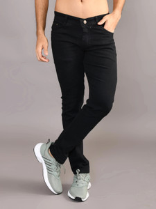 Lzard Slim Men Black Jeans