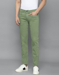 Louis Philippe Jeans Regular Men Green Jeans