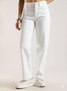 zayla Flared Women White Jeans