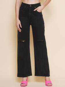 Puella Flared Women Grey Jeans
