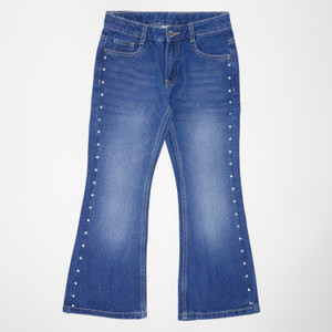 Pantaloons Junior Flared Girls Blue Jeans