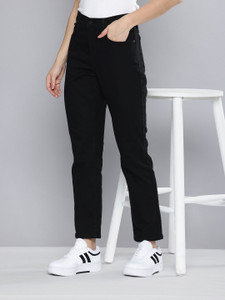 LEVI'S 724 Straight Fit Women Black Jeans