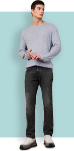 Wrangler Straight Fit Men Dark Grey Jeans