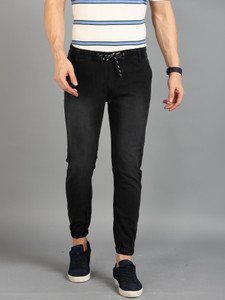 OFTEN LOOK Jogger Fit Men Black Jeans
