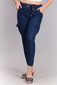 Denton Jogger Fit Women Dark Blue Jeans