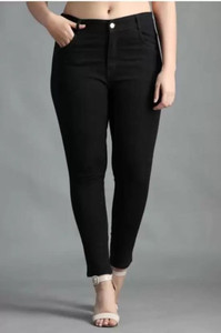 ORSUMSTYLE Regular Women Black Jeans