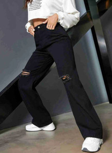 FMW Boot-Leg Women Black Jeans