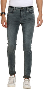 TURTLE Tapered Fit Men Grey Jeans