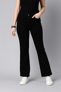 KASHIAN Flared Women Black Jeans