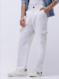 Urbano Fashion Loose Fit White Jeans - Image 6