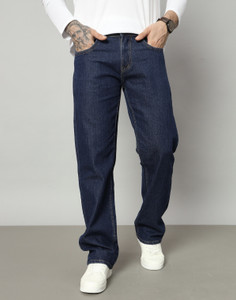 DENIM LOOK Relaxed Fit Men Dark Blue Jeans