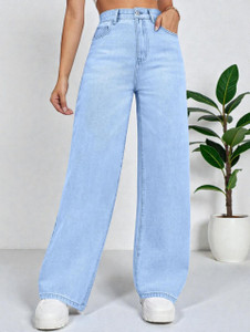 DLJ Wide Leg Women Light Blue Jeans