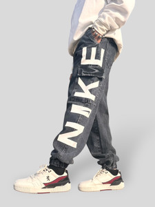 Styzon Loose Fit Men Black Jeans