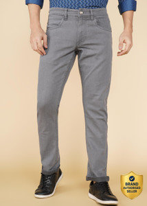 WROGN Straight Fit Men Grey Jeans