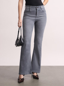 Urbano Fashion Boot-Leg Women Grey Jeans