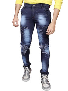 Rabezo Slim Men Dark Blue Jeans