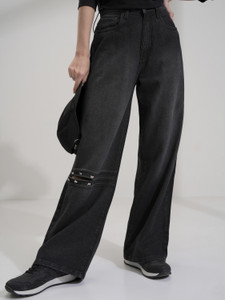 Tokyo Talkies Flared Women Black Jeans