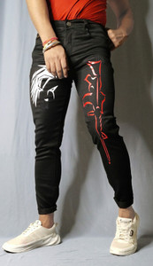Styzon Slim Men Black Jeans