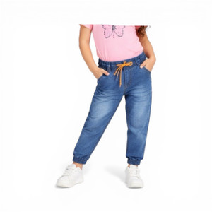 Refocus Jogger Fit Girls Blue Jeans