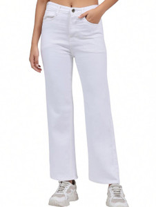 3BUTTERFLIES Boyfriend Women White Jeans