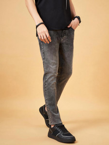 SF Jeans by Pantaloons Skinny Men Black Jeans