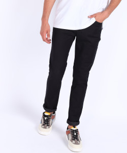 LawmanPg3 X Rocky Star Skinny Men Black Jeans