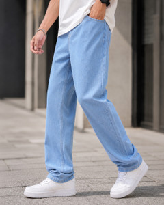 Denim Asia Loose Fit Men Light Blue Jeans - Image 5