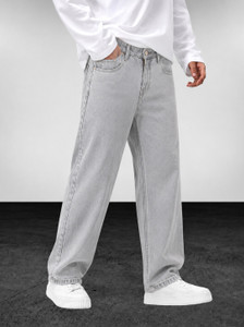 MAVRYK Baggy Fit Men Grey Jeans - Image 6