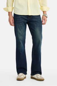 Snitch Boot-Leg Men Blue Jeans - Image 6