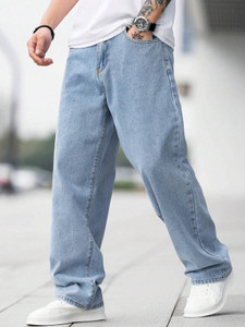 DENIM LOOK Relaxed Fit Men Light Blue Jeans
