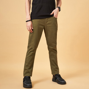 SF Jeans by Pantaloons Slim Men Green Jeans