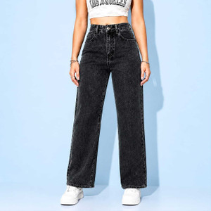 DEMAND KOLKATA Loose Fit Women Black Jeans