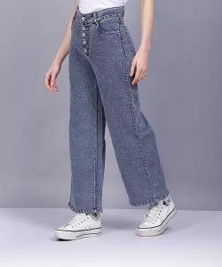 RUFFLETECH Regular Women Dark Blue Jeans