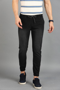DEVIOUS Jogger Fit Men Black Jeans